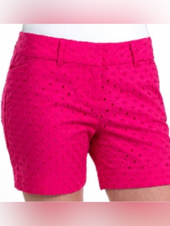 The Limited Pants - The Limited Hot Pink Eyelet Women's Shorts